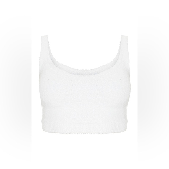 Cream Chenille Cardigan, Crop Top & Pants Set☁️ - Picture 11 of 14